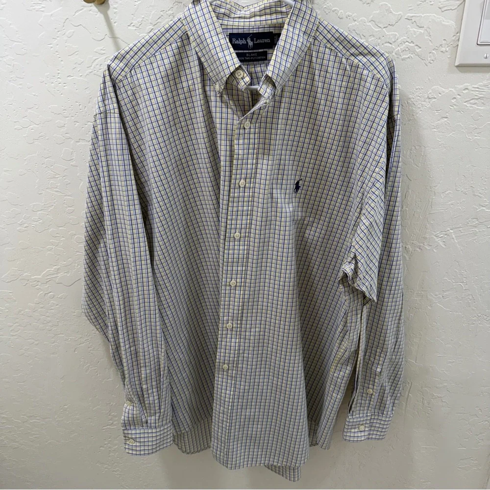 Polo Ralph Lauren Men’s Blake 100% Cotton Button Down Shirt - Large